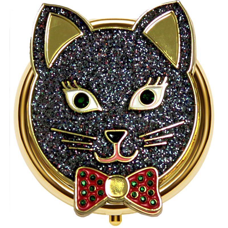 Lucky Black Cat - Enamel Lip Balm Compact