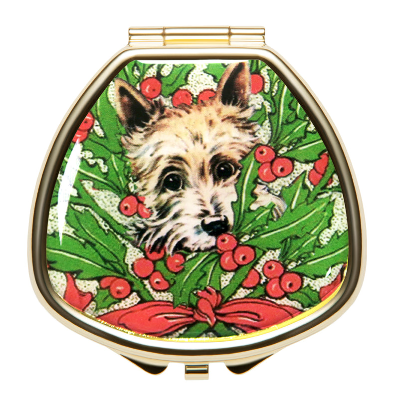 Hide and Seek Cairn Terrier in Holly - Lip Balm Compact - Andrea Garland