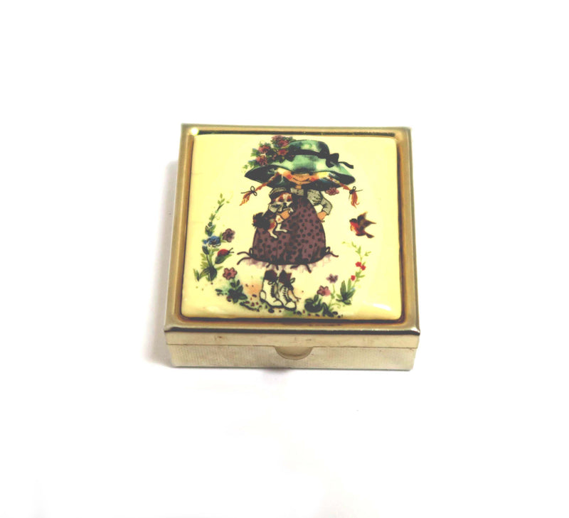 Vintage pill box with Lip Balm - Sarah Kay